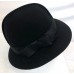 Vintage 1950 Fedoria Peachfelt Wool Black s Fedora Felt Mod Go Go Hat Cap  eb-92958144